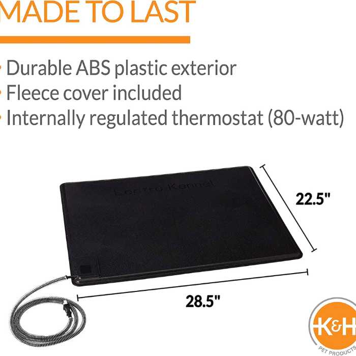 K&H PET Original Lectro-Kennel Outdoor Heated Dog Bed