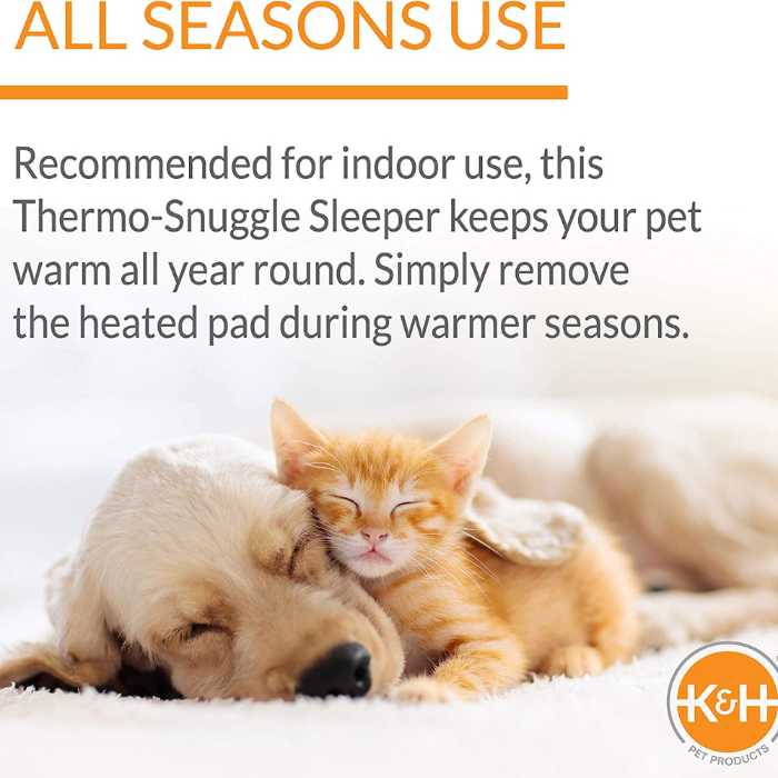 K&H Pet Thermo-Snuggly Sleeper Heated Pet Bed