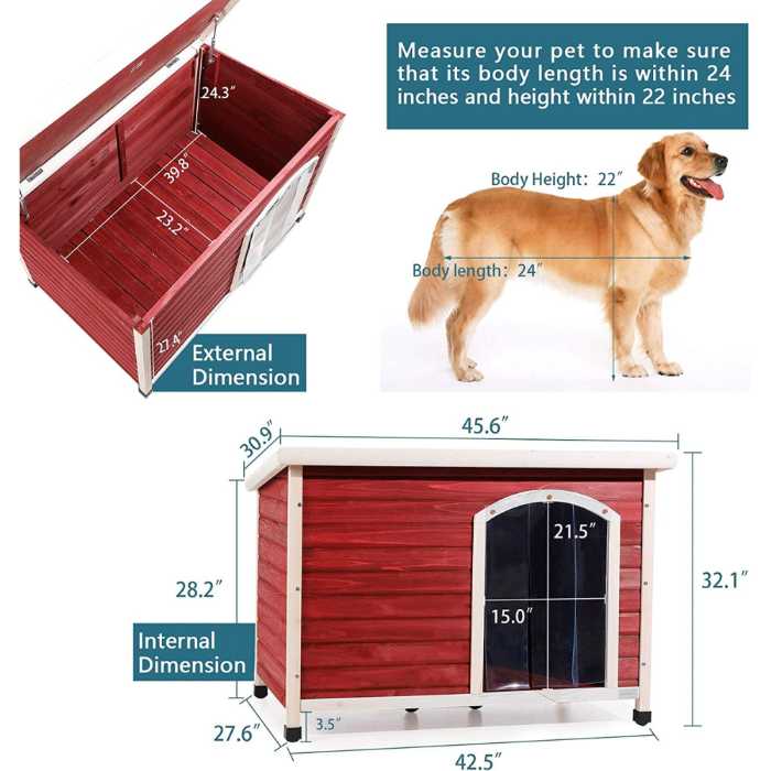 Petsfit Wooden Dog Houses